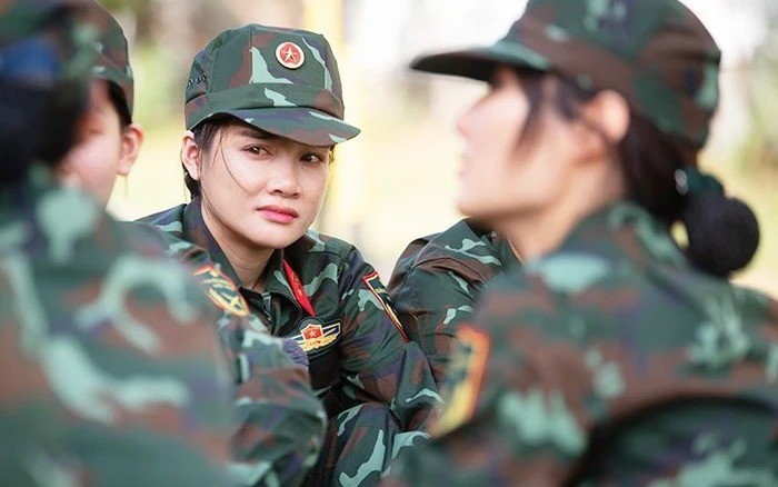 Nhã Phương trong Sao nhập ngũ. Ảnh: Internet Nhã Phương trong Sao nhập ngũ. Ảnh: Internet