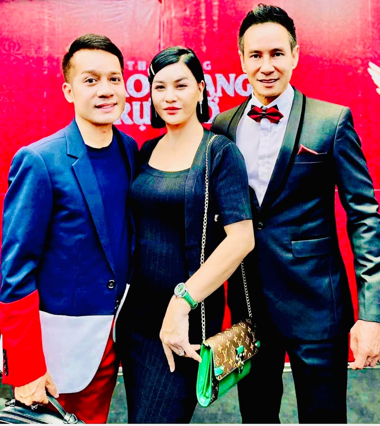 Cát Phượng bên 2 đồng nghiệp thân thiết Lý Hải và Minh Nhí. Ảnh: FBNV Cát Phượng bên 2 đồng nghiệp thân thiết Lý Hải và Minh Nhí. Ảnh: FBNV