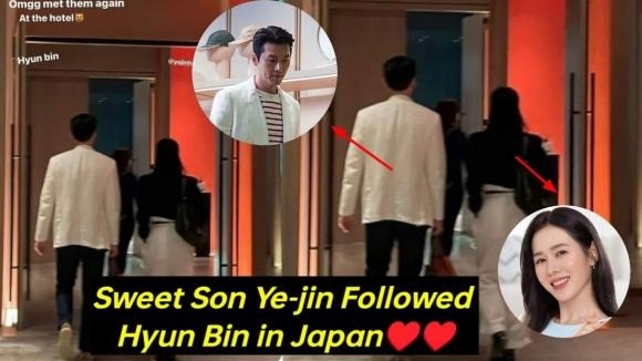 Hình ảnh của vợ chồng Son Ye Jin và Hyun Bin tại Nhật Bản vừa qua. Ảnh: Internet Hình ảnh của vợ chồng Son Ye Jin và Hyun Bin tại Nhật Bản vừa qua. Ảnh: Internet