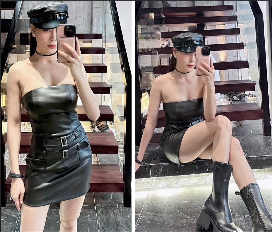 Khoảnh khắc hút mắt của Phương Oanh trên MXH mới đây. Ảnh: Internet