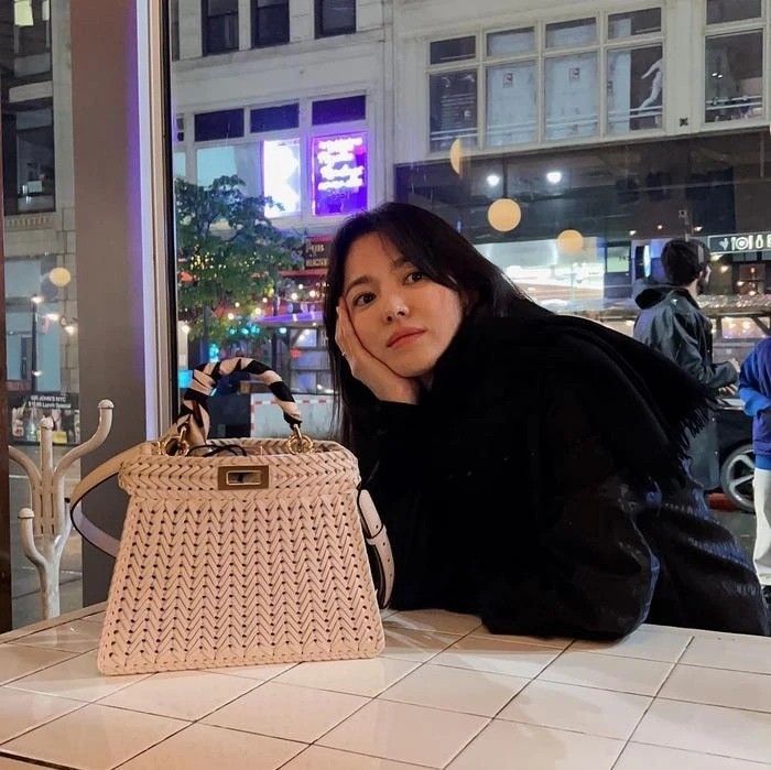 Gương mặt mộc của Song Hye Kyo. Ảnh: IG Gương mặt mộc của Song Hye Kyo. Ảnh: IG