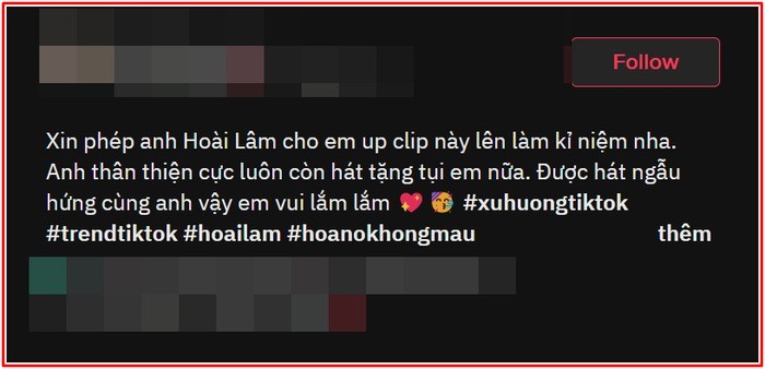 Fan tiết lộ về con người ngoài đời của Hoài Lâm. Ảnh: Tiktok Fan tiết lộ về con người ngoài đời của Hoài Lâm. Ảnh: Tiktok