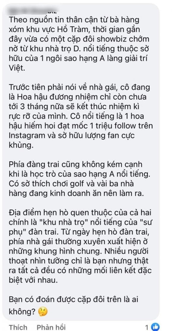Rộ tin đồn hoa hậu Thiên Ân hẹn hò với học trò cưng của Trường Giang - Ảnh 1 Rộ tin đồn hoa hậu Thiên Ân hẹn hò với học trò cưng của Trường Giang - Ảnh 1
