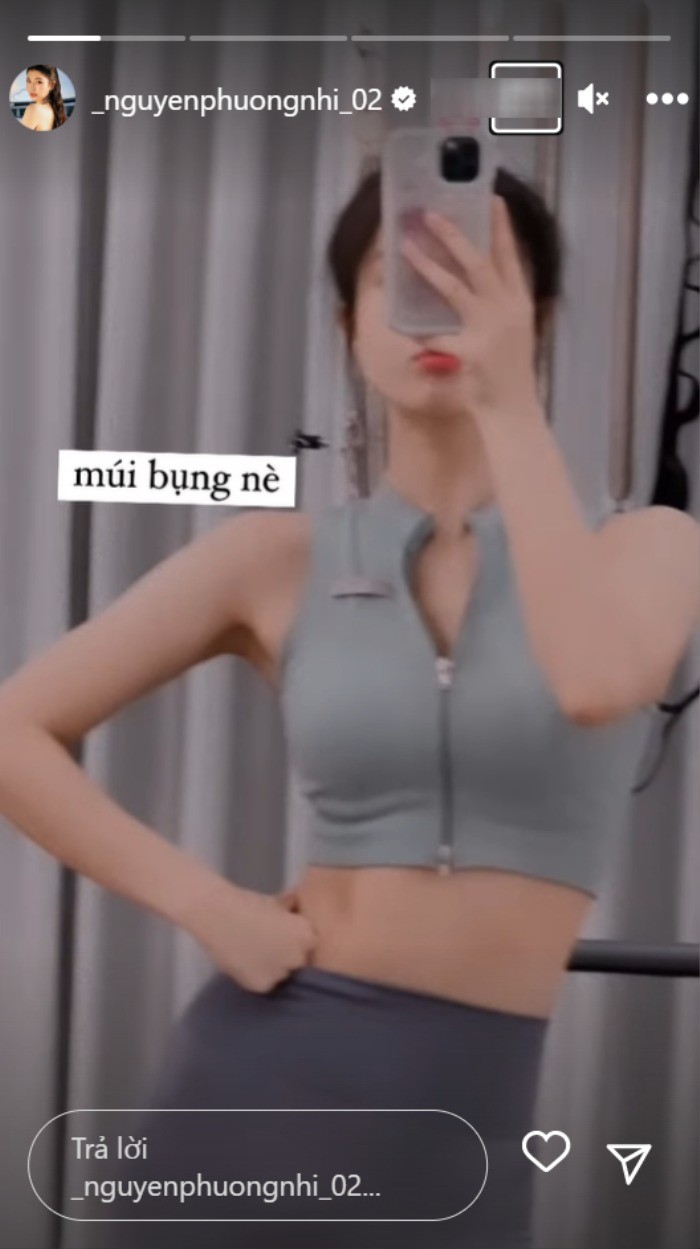 Á hậu Phương Nhi khoe sắc vóc cuốn hút. Ảnh: FBNV