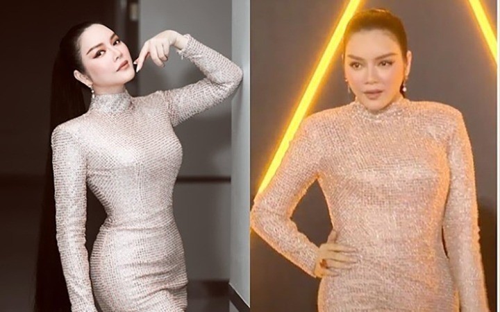 Lý Nhã Kỳ cũng từng lộ sắc vóc thật không lung linh như hình ảnh tự đăng trước đó. Khi góp mặt tại sự kiện, người đẹp họ Lý cũng khiến nhiều người bất ngờ với vóc dáng mũm mĩm khi xuất hiện trên livestream thảm đỏ, khác hẳn với hình ảnh chính chủ tự đăng.