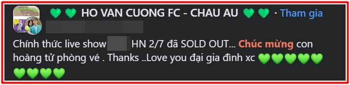 Hồ Văn Cường được người hâm mộ xưng danh 'hoàng tử phòng vé'. Ảnh: FB Hồ Văn Cường được người hâm mộ xưng danh 'hoàng tử phòng vé'. Ảnh: FB