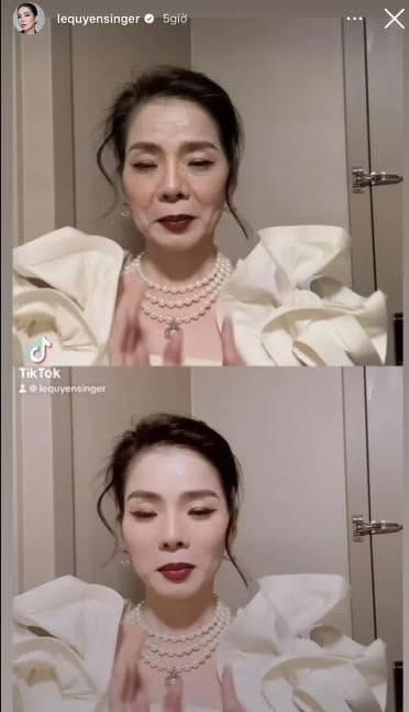 Lệ Quyên đu trend TikTok. Ảnh: Chụp màn hình Lệ Quyên đu trend TikTok. Ảnh: Chụp màn hình