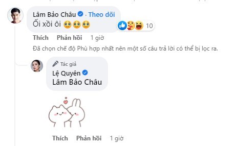 Lâm Bảo Châu cảm thán trước khoảnh khắc quyến rũ của bạn gái. Ảnh: FBNV Lâm Bảo Châu cảm thán trước khoảnh khắc quyến rũ của bạn gái. Ảnh: FBNV