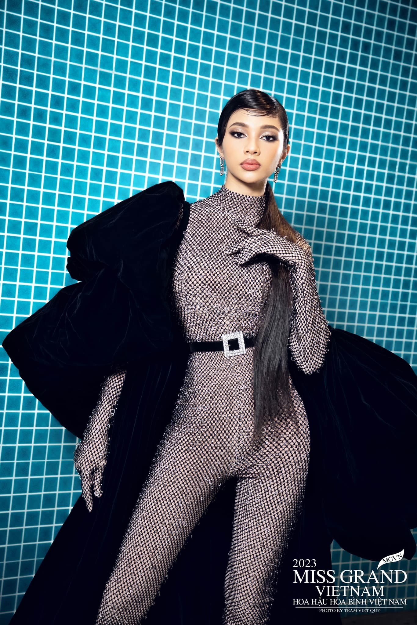 Minh Kiên đẹp thu hút trong màn hiện diện mới đây. Ảnh: FBNV