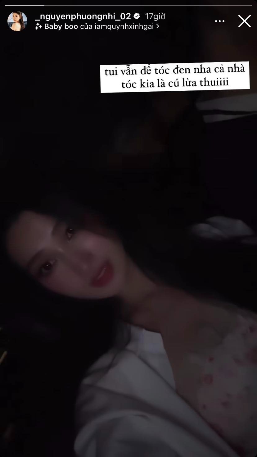 Phương Nhi tiết lộ sự thật về mái tóc đỏ nổi bật. Ảnh: IG Phương Nhi tiết lộ sự thật về mái tóc đỏ nổi bật. Ảnh: IG
