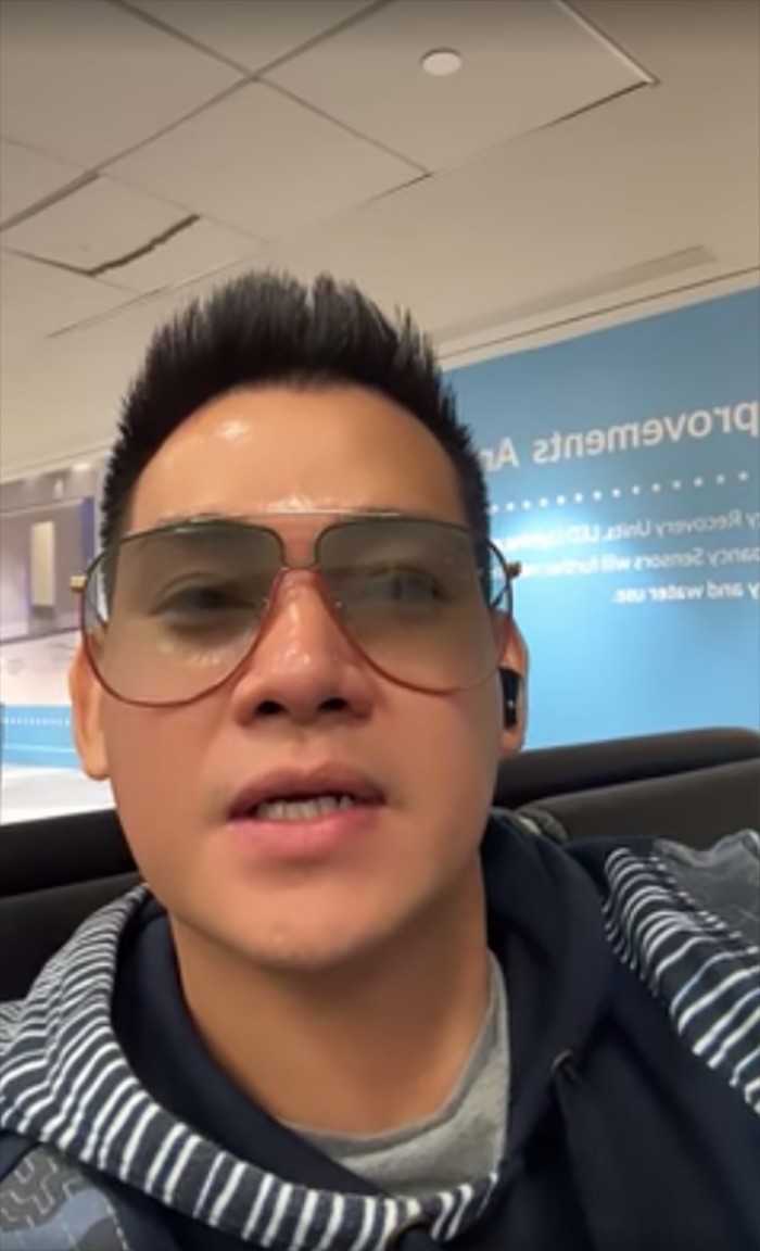 Phùng Ngọc Huy trở lại Mỹ. Ảnh: Chụp màn hình Phùng Ngọc Huy trở lại Mỹ. Ảnh: Chụp màn hình