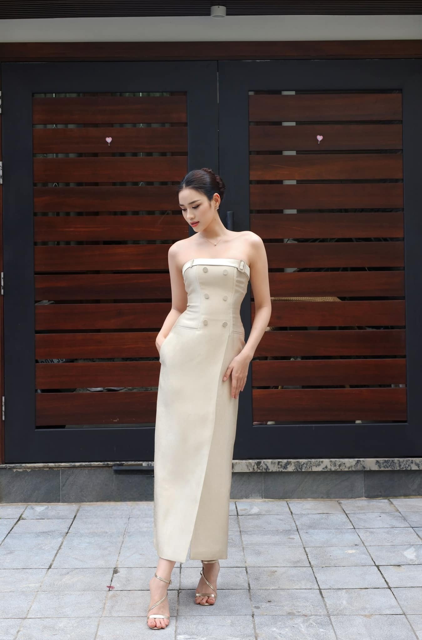 Đỗ Thị Hà lên đồ thanh lịch. Ảnh: FBNV Đỗ Thị Hà lên đồ thanh lịch. Ảnh: FBNV