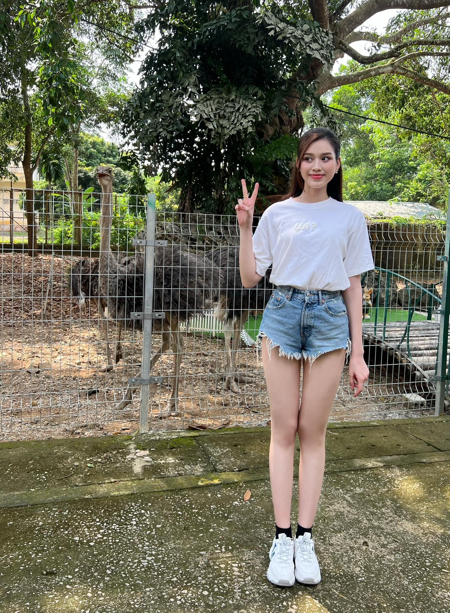 Đỗ Thị Hà sở hữu đôi chân cực phẩm khiến bao người ngưỡng mộ. Ảnh: FBNV