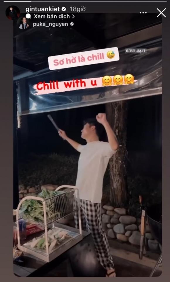 Khoảnh khắc du lịch cùng nhau của Puka và Gin Tuấn Kiệt. Ảnh: Chụp màn hình Khoảnh khắc du lịch cùng nhau của Puka và Gin Tuấn Kiệt. Ảnh: Chụp màn hình