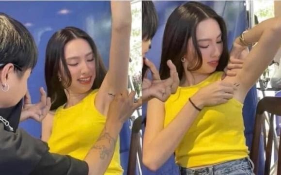 Thùy Tiên với hình ảnh gây xôn xao. Ảnh: Internet