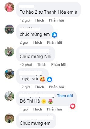 CDM bày tỏ sự tự hào về Phương Nhi. Ảnh: FB CDM bày tỏ sự tự hào về Phương Nhi. Ảnh: FB