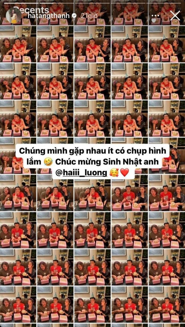 Khoảnh khắc hội ngộ của Tăng Thanh Hà và Lương Mạnh Hải. Ảnh: FBNV Khoảnh khắc hội ngộ của Tăng Thanh Hà và Lương Mạnh Hải. Ảnh: FBNV