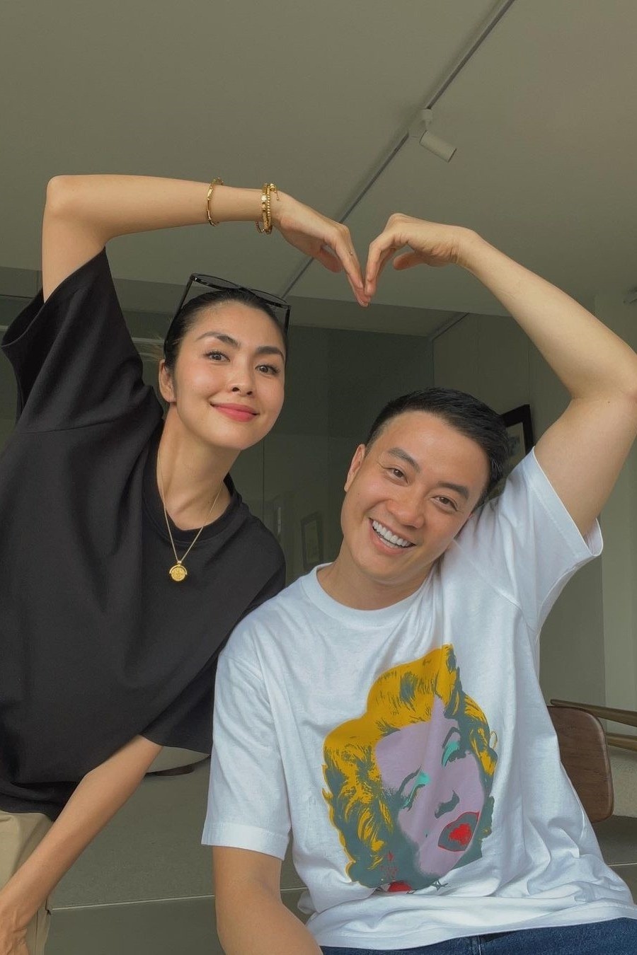 Lương Mạnh Hải và Tăng Thanh Hà có nhiều dịp hội ngộ. Ảnh: FBNV