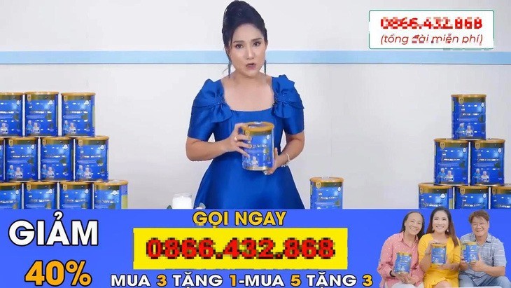 Cát Tường từng nhận lời quảng cáo của một số thương hiệu. Ảnh: Internet Cát Tường từng nhận lời quảng cáo của một số thương hiệu. Ảnh: Internet