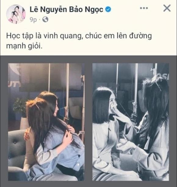 Bài đăng của hoa hậu Bảo Ngọc. Ảnh: Chụp màn hình