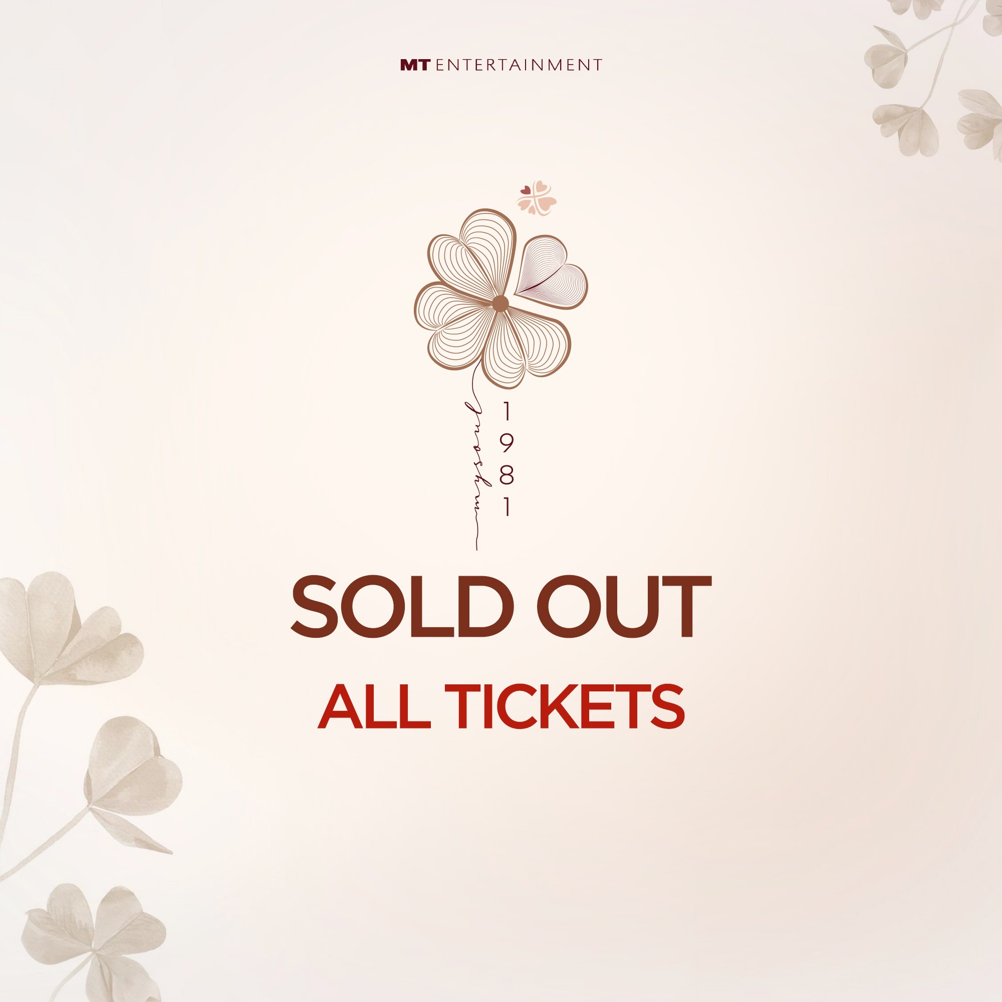 Các hạng vé của My Soul 1981 đều nhanh chóng được bán hết. Ảnh: FBNV