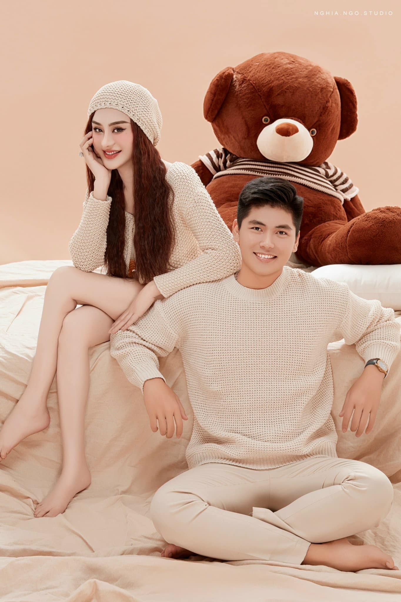 Lâm Khánh Chi và bạn trai. Ảnh: Internet