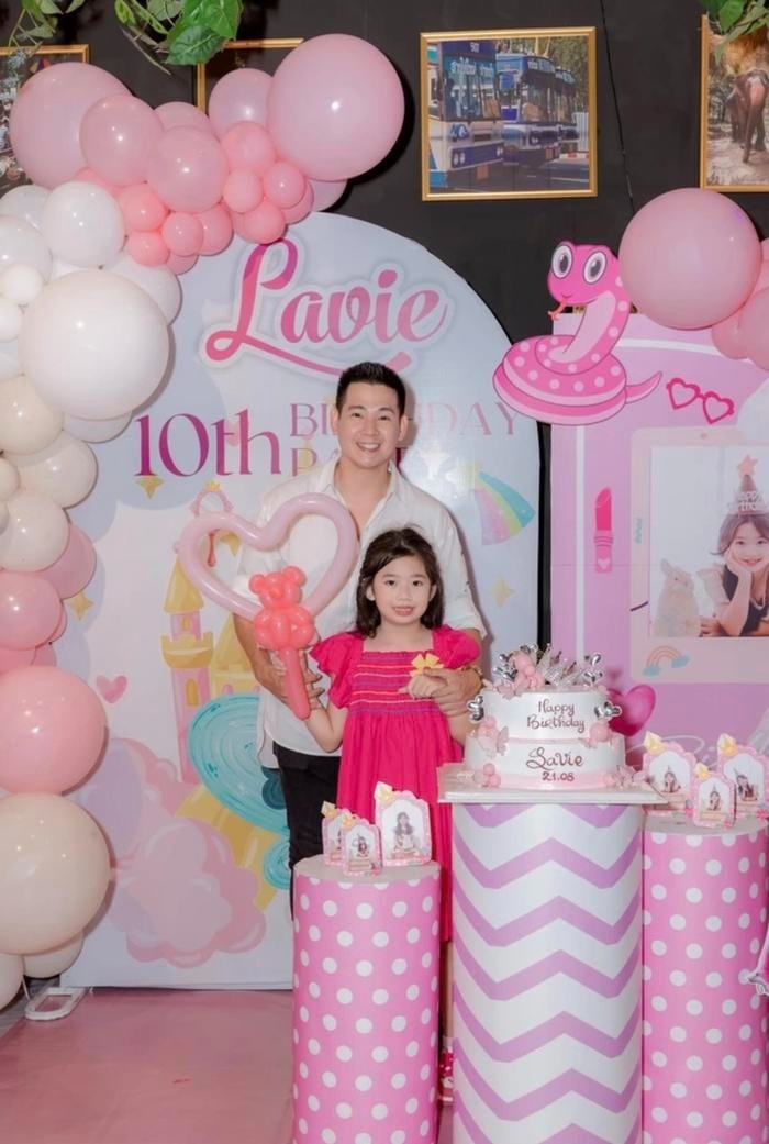 Phùng Ngọc Huy tổ chức sinh nhật 10 tuổi cho con gái Lavie khi về nước vào tháng 8 vừa qua. Ảnh: FBNV Phùng Ngọc Huy tổ chức sinh nhật 10 tuổi cho con gái Lavie khi về nước vào tháng 8 vừa qua. Ảnh: FBNV