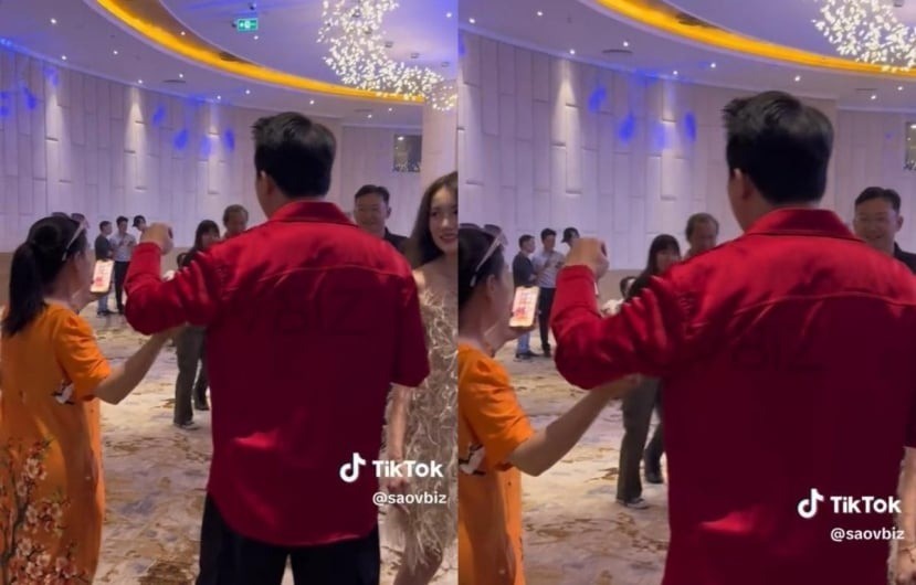 Khoảnh khắc được cho là Trấn Thành đẩy tay người hâm mộ. Ảnh: saobiz