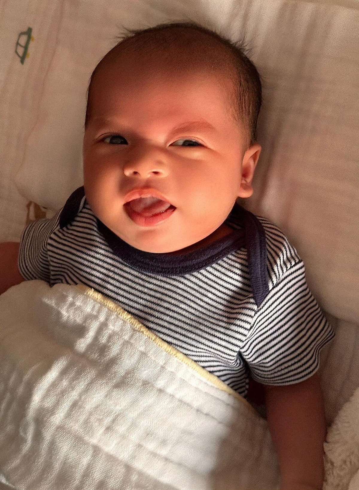 Cao Thái Sơn công khai diện mạo của quý tử. Ảnh: Internet