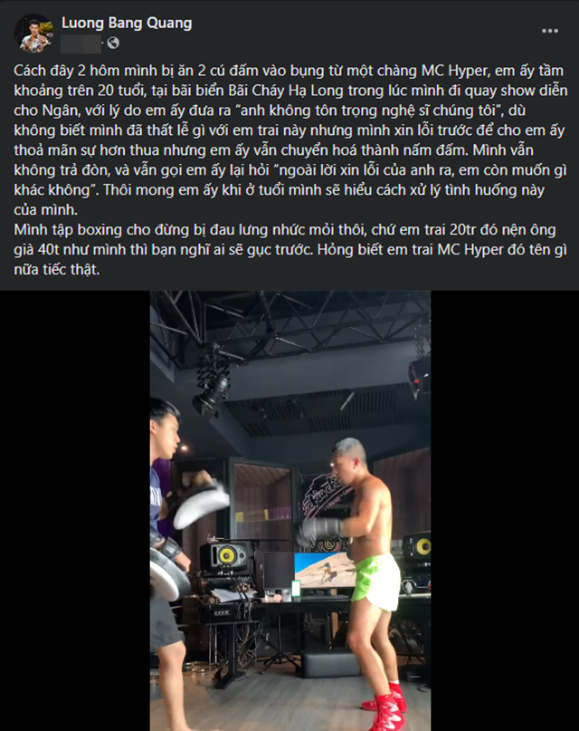 Lương Bằng Quang 'đô con' vẫn 'cam chịu' bị đấm khi đi diễn, lí do đằng sau gây xôn xao