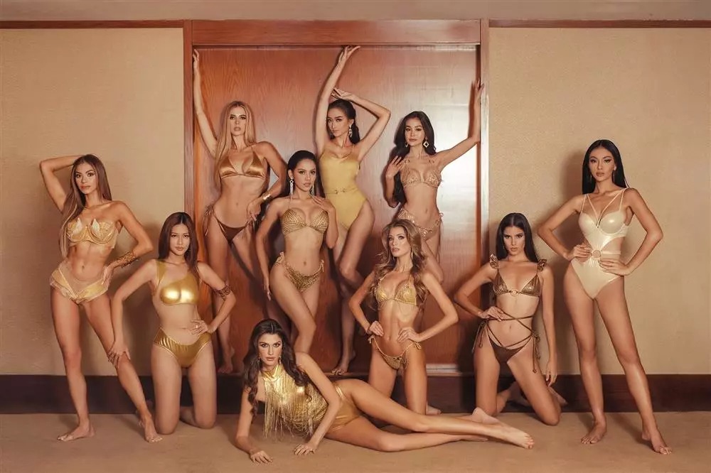 Bộ bikini của Thiên ân khá bắt sáng và tôn hình, song dáng pose tóm chân đối thủ của người đẹp gốc Long An bị cho là thiếu tinh tế.