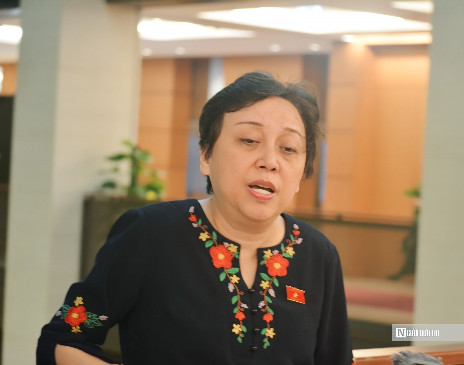 ĐBQH Phạm Khánh Phong Lan (Ảnh: Hoàng Bích).