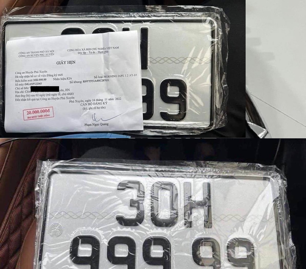 Ngay sau khi hình ảnh của chiếc biển VIP ngũ quý 9 này xuất hiện lập tức gây sốt cộng đồng mạng.