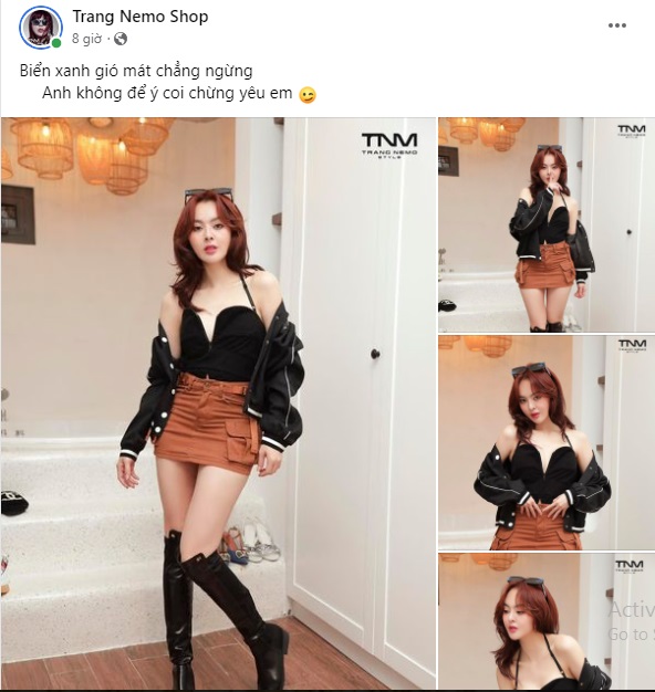 Trang Nemo tranh thủ 'thả thính' khi quảng bá sản phẩm của mình. Trang Nemo tranh thủ 'thả thính' khi quảng bá sản phẩm của mình.