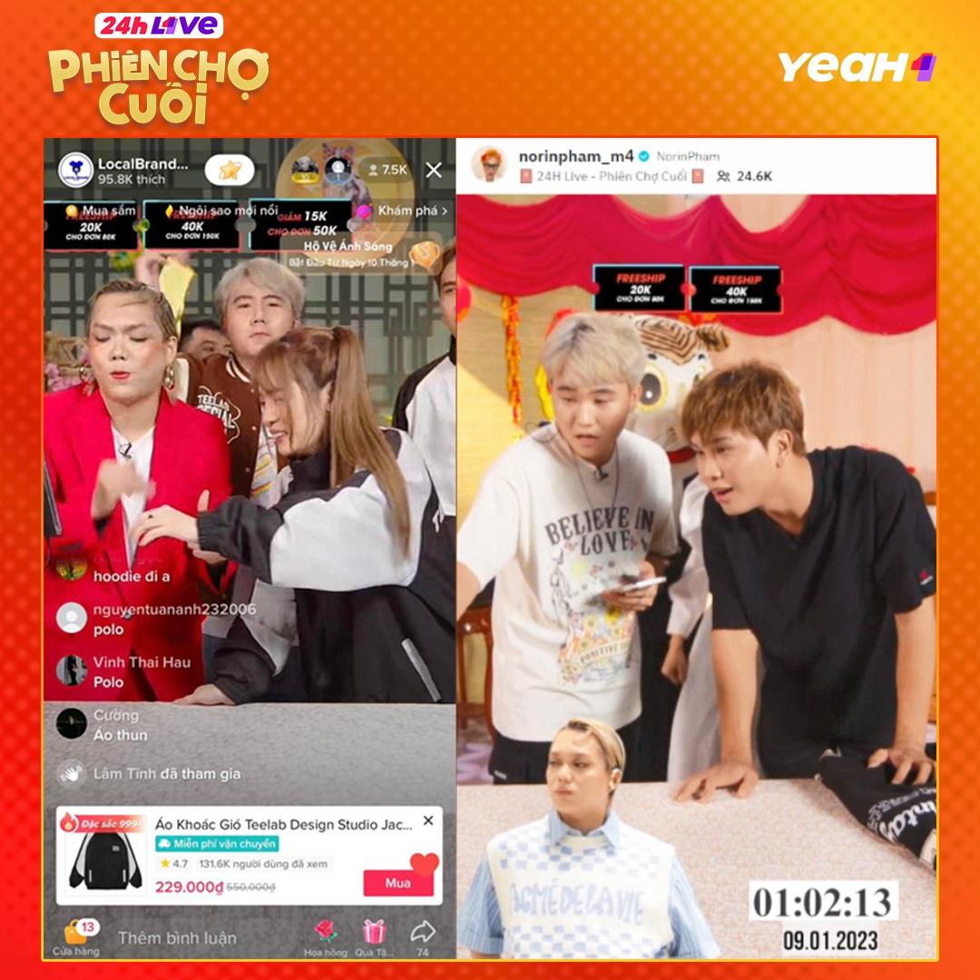 Phân cảnh “chốt đơn” huyền thoại trong show 24HLIVE_Phiên Chợ Cuối