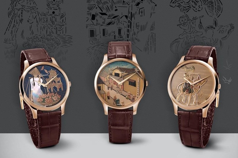 Ý tưởng thiết kế mặt số 3 phiên bản đồng hồ độc quyền cho thị trường Việt Nam được thực hiện bởi Hanoia. Tiếp nối dòng chảy thời gian, văn hóa Việt được thể hiện một cách tinh tế trên 3 mẫu mặt số sơn mài, trang trí với nhựa cây sơn và bụi vàng.