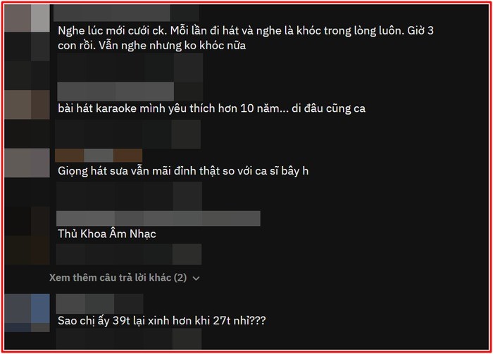Nhiều khán giả trầm trồ về giọng hát và nhan sắc của Lương Bích Hữu sau nhiều năm vẫn y chang như vậy. Nhiều khán giả trầm trồ về giọng hát và nhan sắc của Lương Bích Hữu sau nhiều năm vẫn y chang như vậy.