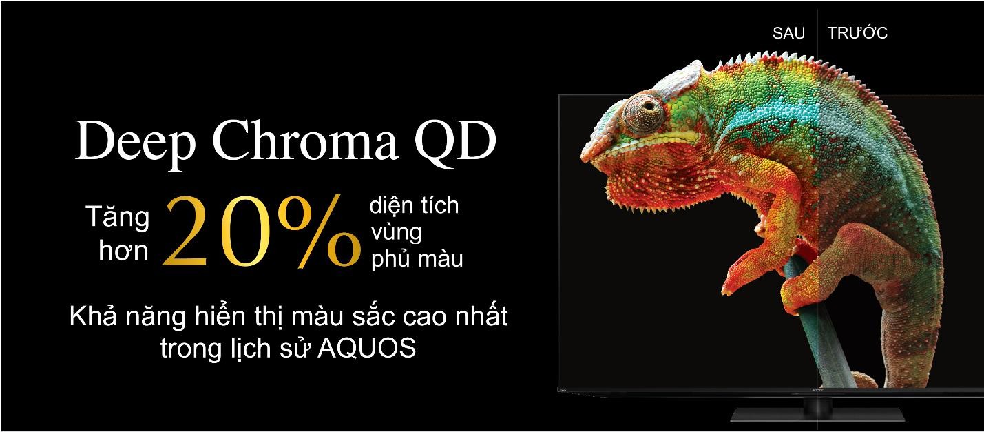 Màu sắc chính xác, chân thực nhất trong lịch sử của AQUOS. Màu sắc chính xác, chân thực nhất trong lịch sử của AQUOS.