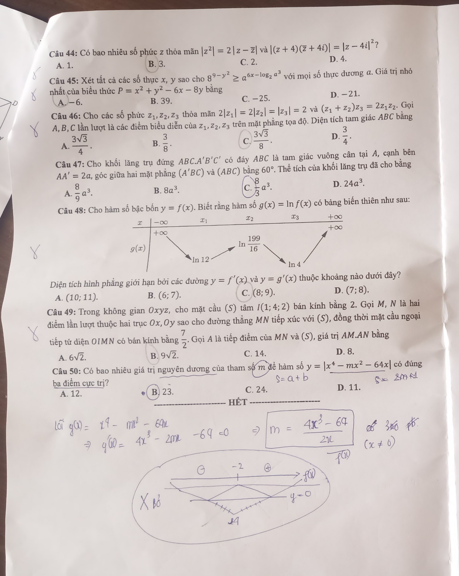 Đề thi môn Toán mã đề 120 kì thi THPT Quốc gia 2022 nhanh và chính xác nhất