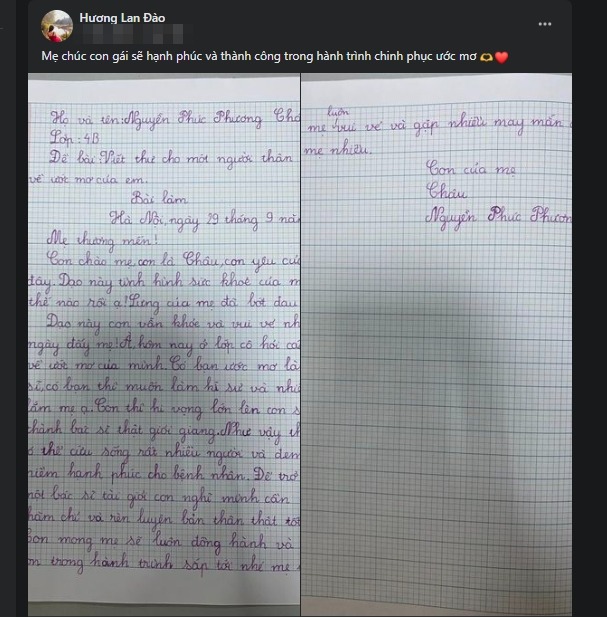 Doanh nhân Đào Lan Hương hé lộ bức thư cảm động của con gái, không đề cập đến shark Bình 