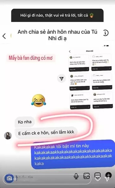 E-kip hé lộ nguyên nhân Diệu Nhi - Anh Tú không hôn nhau trong hôn lễ (Ảnh: Chụp màn hình) E-kip hé lộ nguyên nhân Diệu Nhi - Anh Tú không hôn nhau trong hôn lễ (Ảnh: Chụp màn hình)