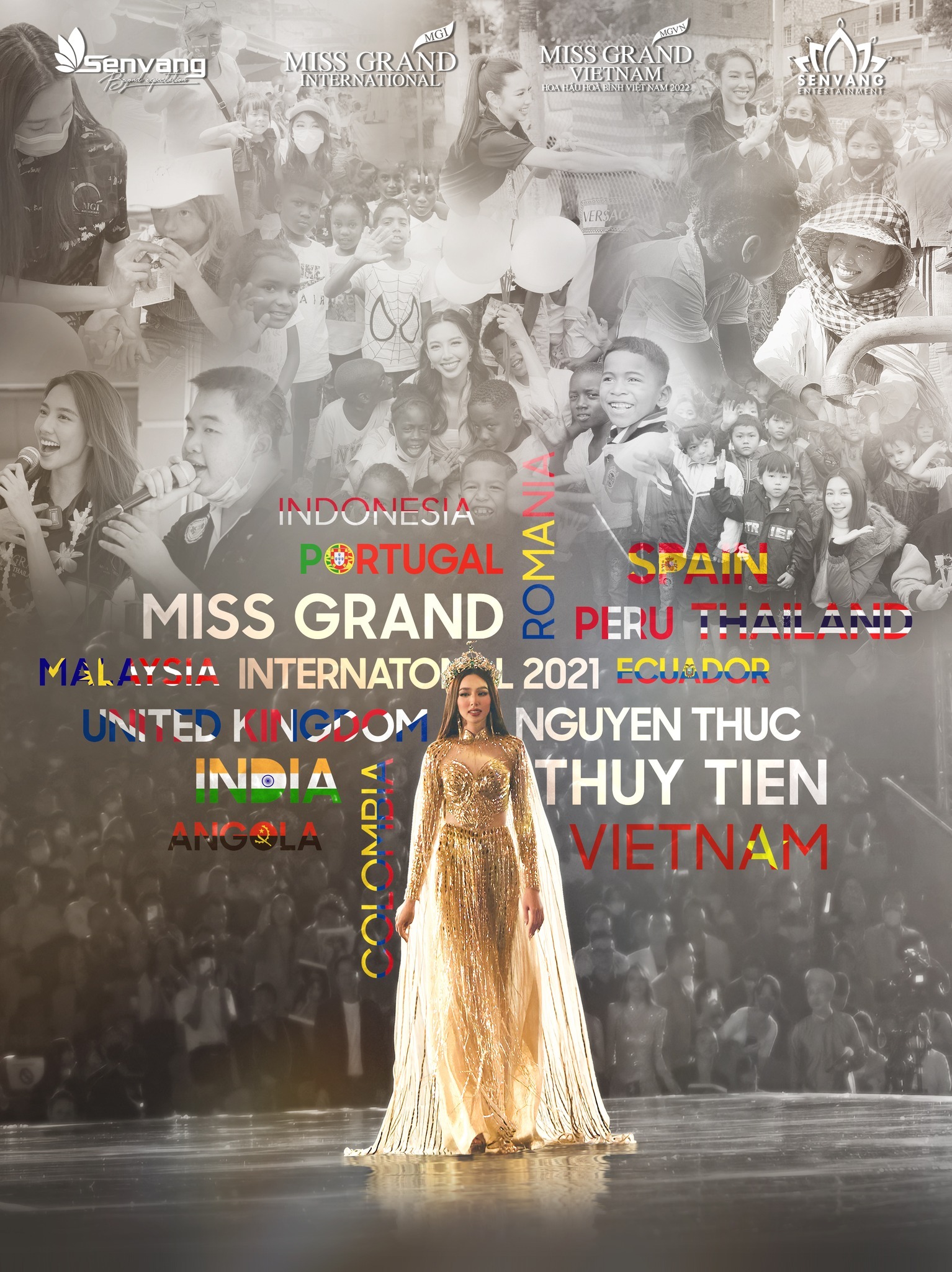 Thùy Tiên tự hào khoe hành trình đi tới 13 quốc gia trong nhiệm kỳ Hoa hậu của mình (Ảnh: FBNV)