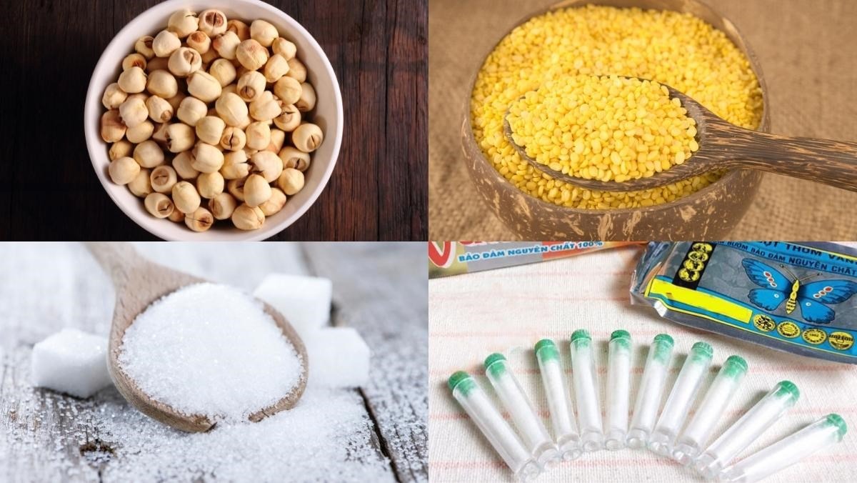 Nguyên liệu nấu món Chè hạt sen ngon