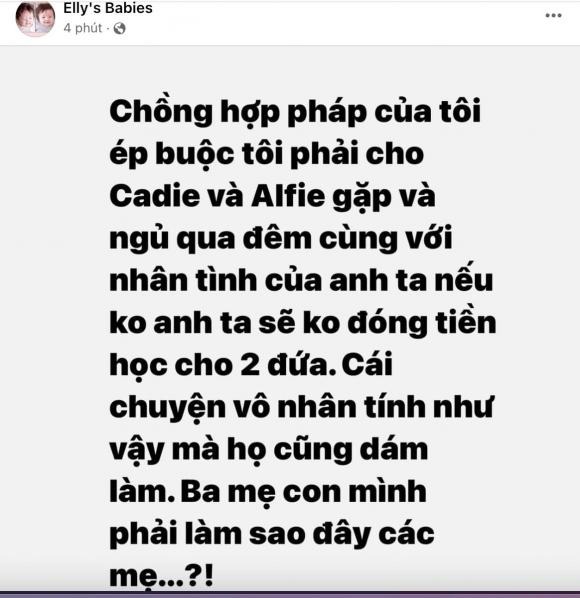 Elly Trần bất ngờ có 'tố' chồng khiến nhiều người chú ý (Ảnh: Chụp màn hình) Elly Trần bất ngờ có 'tố' chồng khiến nhiều người chú ý (Ảnh: Chụp màn hình)