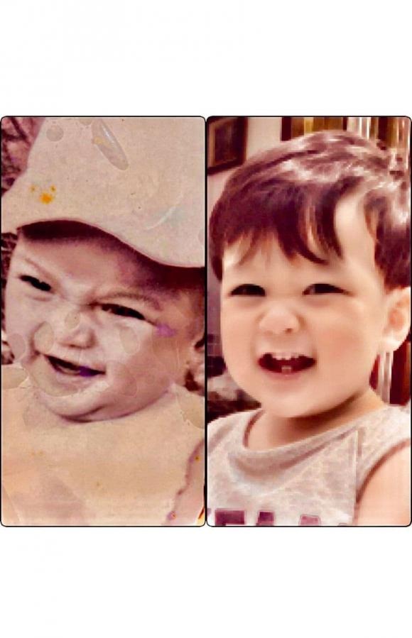 Hình ảnh Đàm Vĩnh Hưng thuở nhỏ và bé Polo Huỳnh ở thời điểm hiện tại (Ảnh: FBNV)