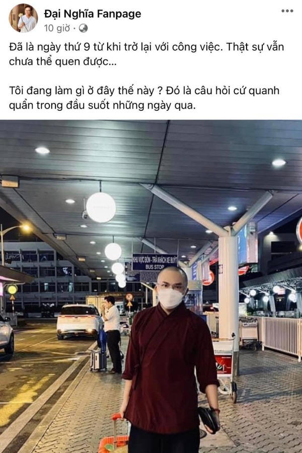 MC Đại Nghĩa tiết lộ tình trạng hiện tại sau gần 10 ngày kết thúc khóa gieo duyên tại chùa (Ảnh: Chụp màn hình) MC Đại Nghĩa tiết lộ tình trạng hiện tại sau gần 10 ngày kết thúc khóa gieo duyên tại chùa (Ảnh: Chụp màn hình)