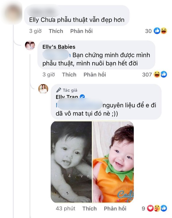 Dòng bình luận của Elly Trần với anti-fan (Ảnh: Chụp màn hình) Dòng bình luận của Elly Trần với anti-fan (Ảnh: Chụp màn hình)