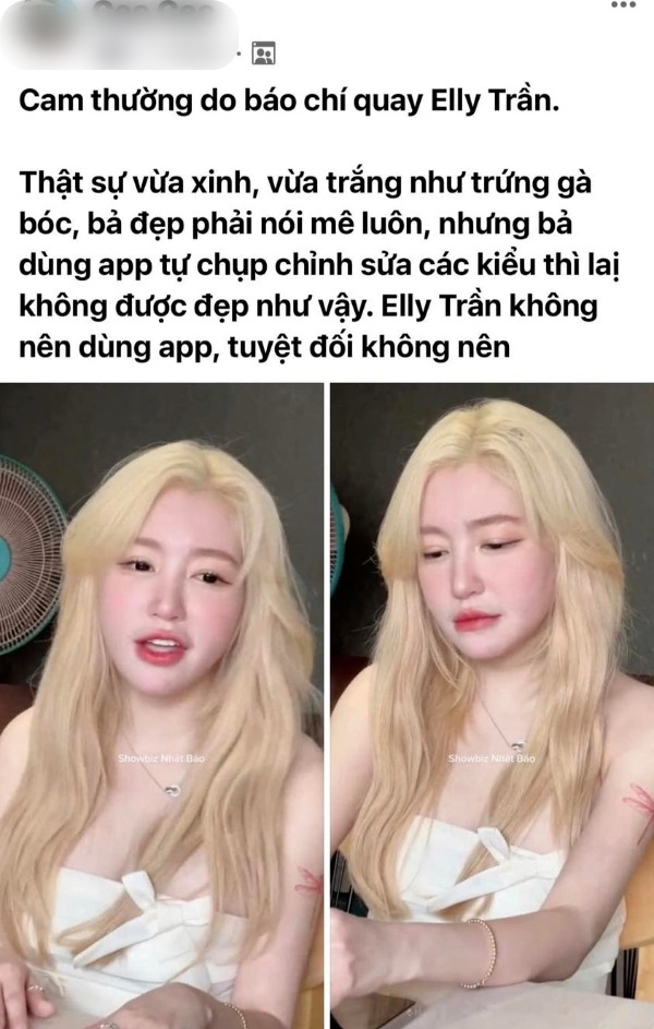 Elly Trần với camera thường khiến nhiều người chú ý (Ảnh: Chụp màn hình) Elly Trần với camera thường khiến nhiều người chú ý (Ảnh: Chụp màn hình)