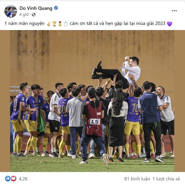 Chồng Đỗ Mỹ Linh tổng kết 1 năm viên mãn, sự nghiệp thành công và 1 đám cưới hạnh phúc (Ảnh: Chụp màn hình) Chồng Đỗ Mỹ Linh tổng kết 1 năm viên mãn, sự nghiệp thành công và 1 đám cưới hạnh phúc (Ảnh: Chụp màn hình)