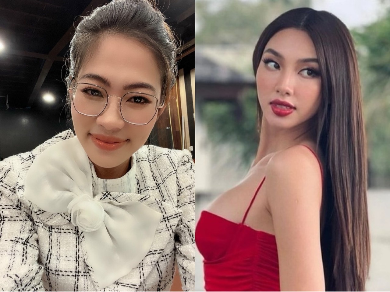 Hoa hậu Thùy Tiên và bà Đặng Thùy Trang (Ảnh: Internet)